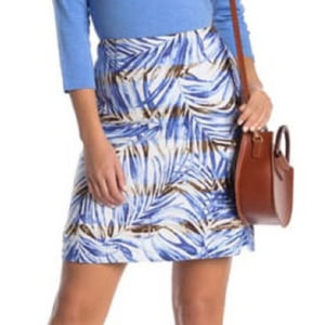Tommy Bahama Blue and White Mini Skirt